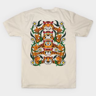 Tigers and Flowers T-Shirt